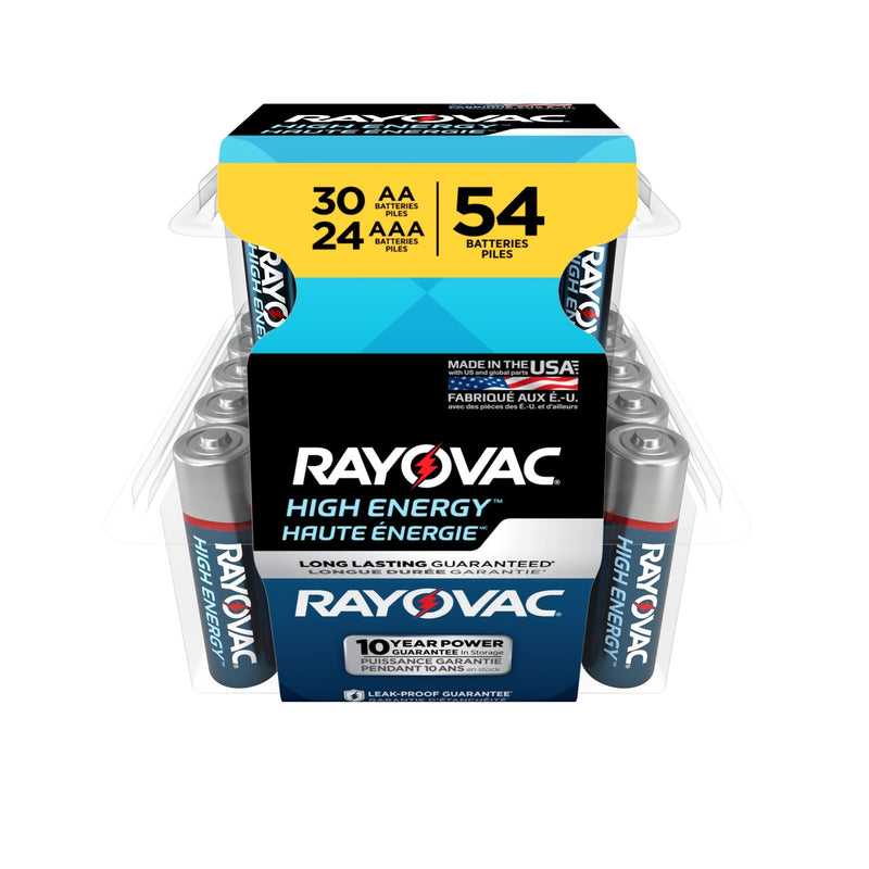 Rayovac AA30/AAA24 Battery Combo Pack, 54-pk G7
