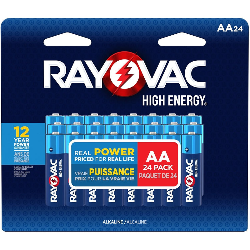 Rayovac HIGH ENERGY AA Alkaline Batteries, Long Lasting, All Purpose, 24-pk I8