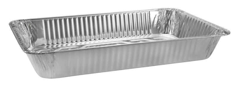 Rectangle Foil Reusable Full Deep Steam Baking Pan, Silver, 21-in, for Baking/Cooking/Steaming I2