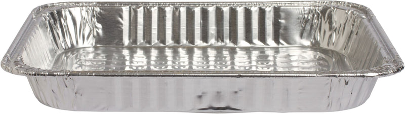 Rectangle Foil Reusable Half Size Steam Baking Pan, Silver, 12-in, for Baking/Cooking/Steaming F9