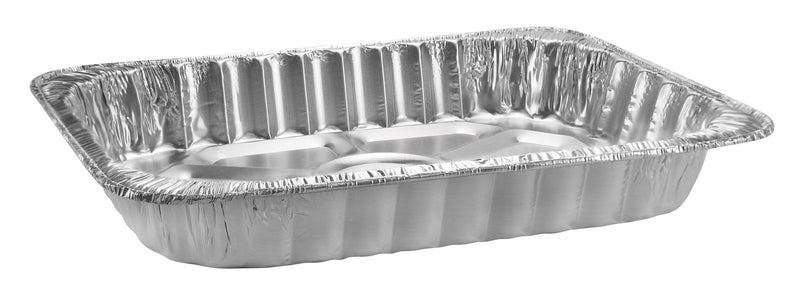 Rectangle Foil Reusable Steam Baking Pan, Silver, 17-in, for Baking/Cooking/Steaming I8
