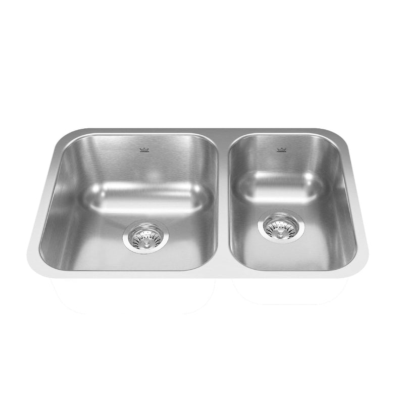 Reginox FB Double Stainless Steel Sink, 26.88x17.75-in G1