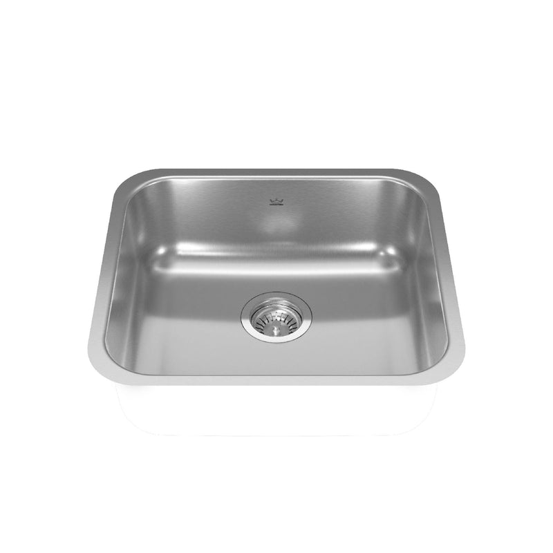 Reginox Single Stainless Steel Sink, 19.75x17.75-in X6