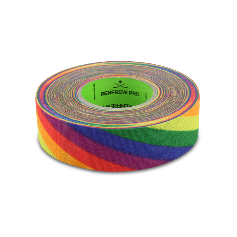 Renfrew Pro Hockey Tape, Rainbow, 24-mm x 18-m E0