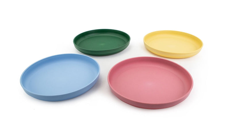Reusable Plastic Tumbler Plates, BPA Free, Recyclable Material, Suitable for Kids, 4-pk Z8