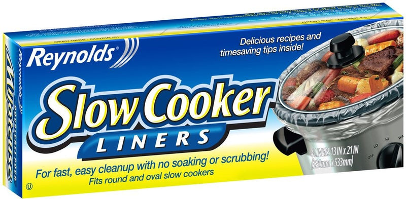 Reynolds Slow Cooker Aluminum Liners, 6.1-L, 4-pk B2
