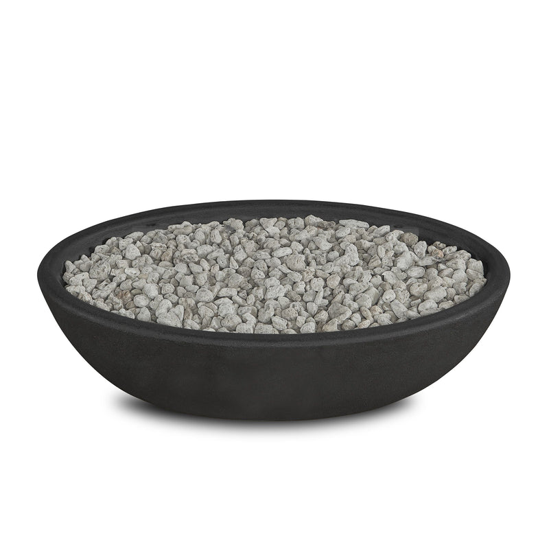Riverside Oval Concrete Propane Fire Pit in Shale, 48-in L4