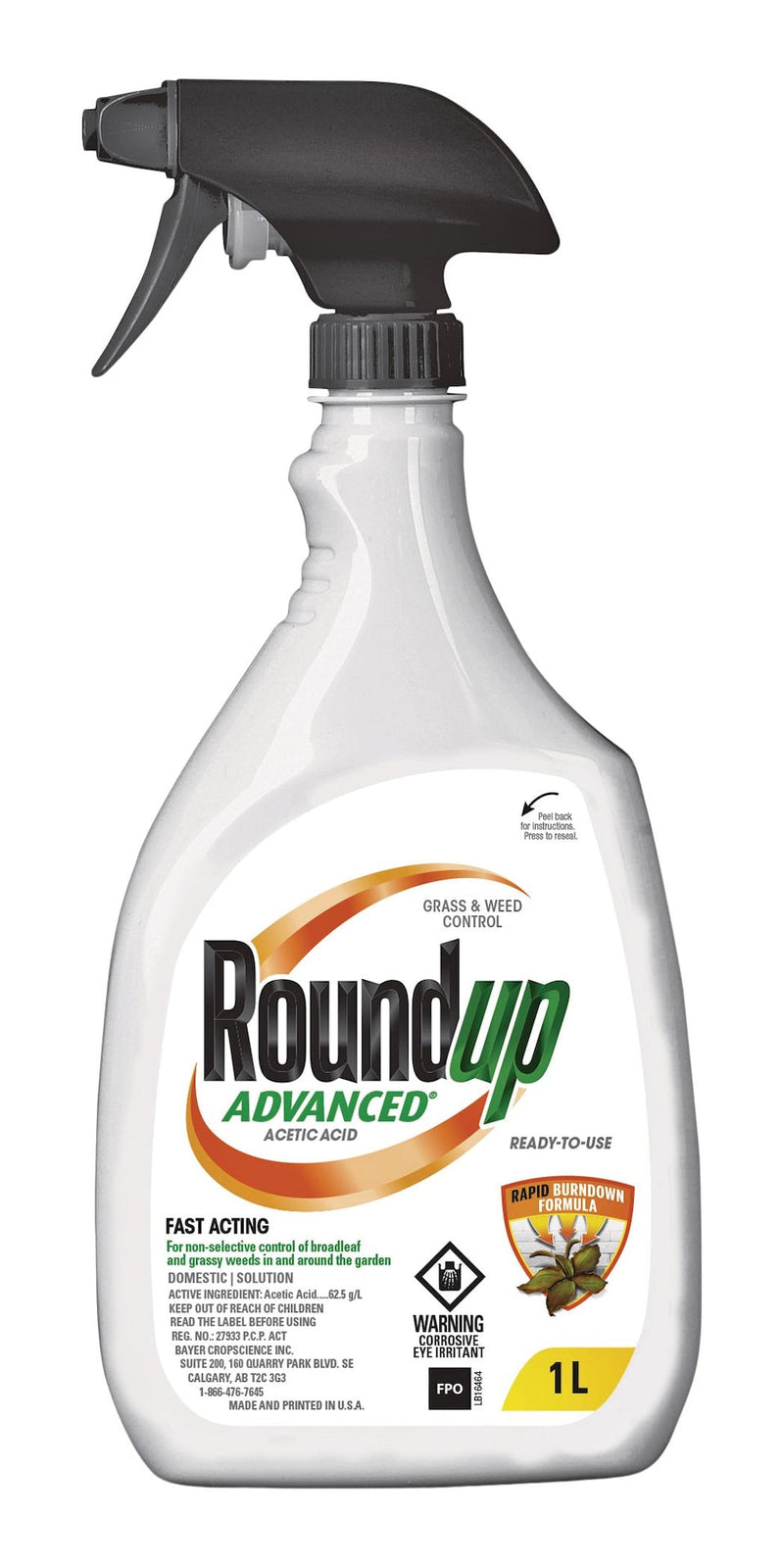 RoundUp Advanced Ready-To-Use Grass & Weed Control Spray, 1-L Y9