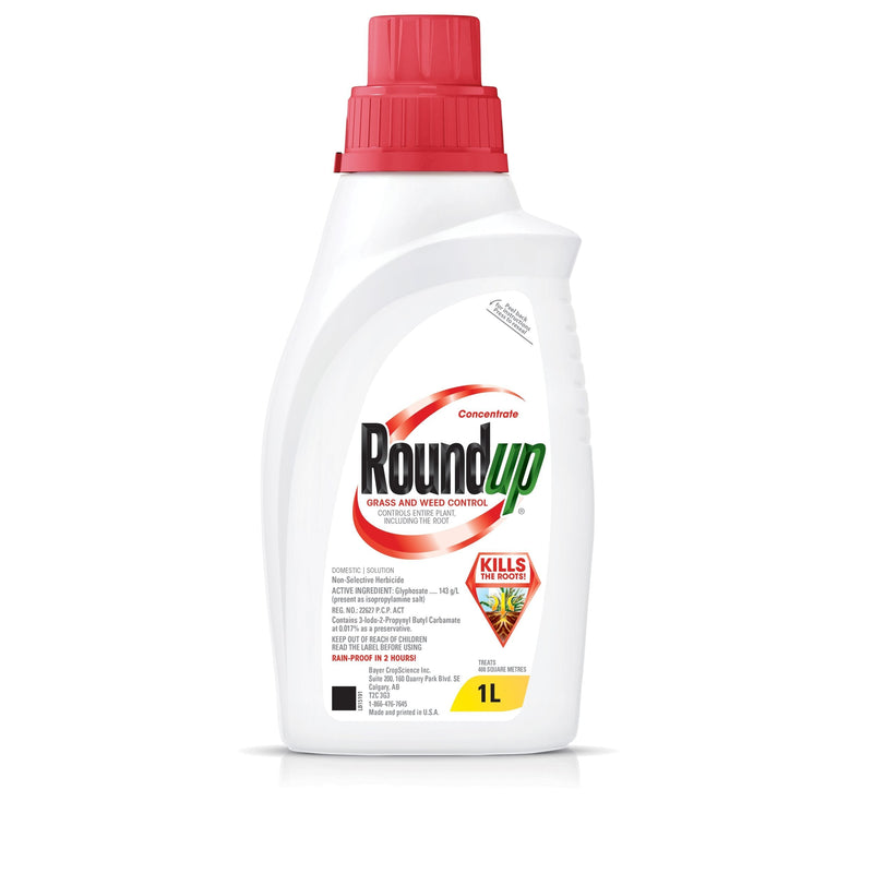 RoundUp Non-Selective Herbicide Grass & Weed Control Killer Concentrate, 1-L H3