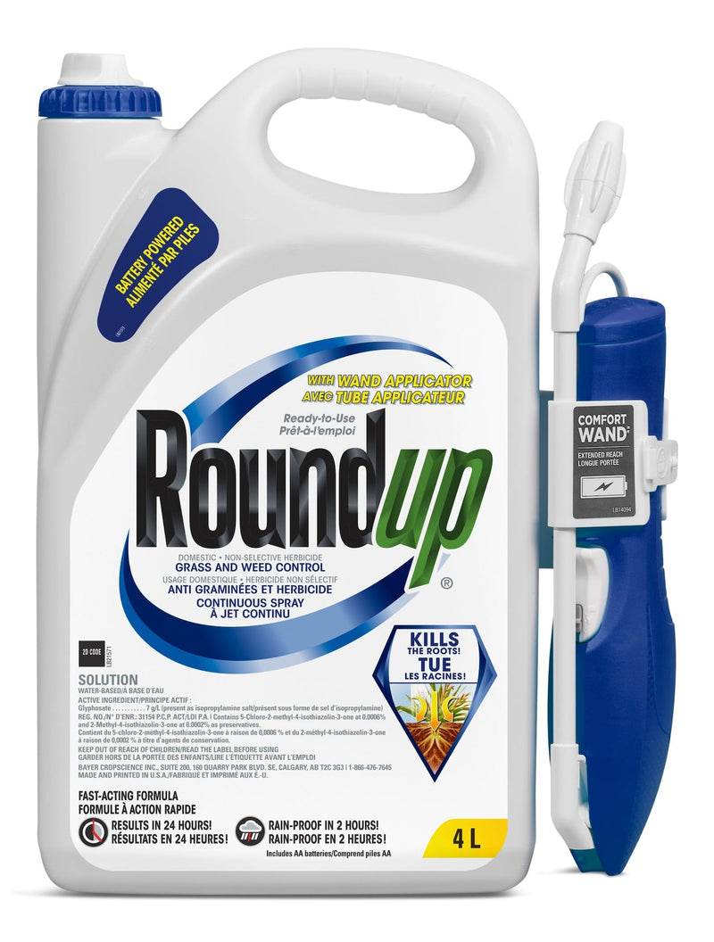 Roundup Weed Killer with Battery-Powered Wand, 4-L G5