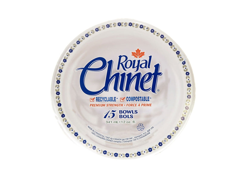 Royal Chinet Disposable Paper Bowls, 11.5-oz, 15-pk T8
