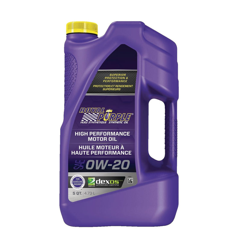 Royal Purple High Performance 0W20 Synthetic Engine/Motor Oil, 4.73-L G9