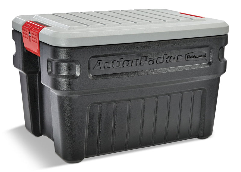 Rubbermaid Action Packer Plastic Lockable Storage Container, Stackable & Recyclable, 90.8-L L1