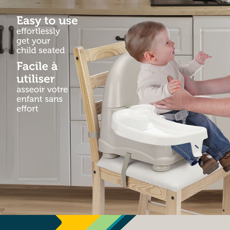Safety 1st Easy Care Taupe Swing Tray Booster Seat Z5