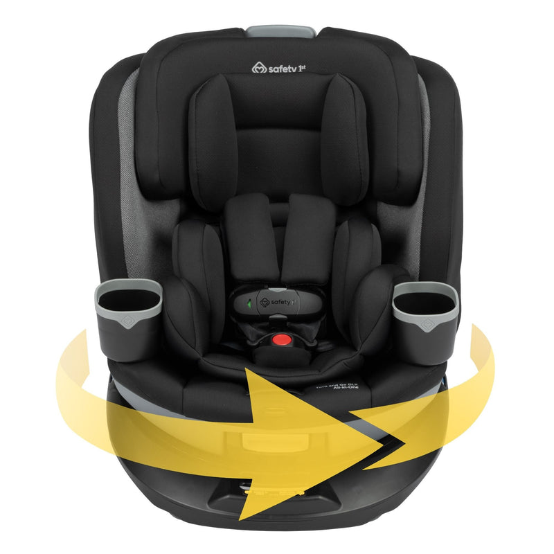 Safety 1st Turn and Go All-in-One Convertible Car Seat with SafetySwivel 360 Rotational Technology, Dots J5