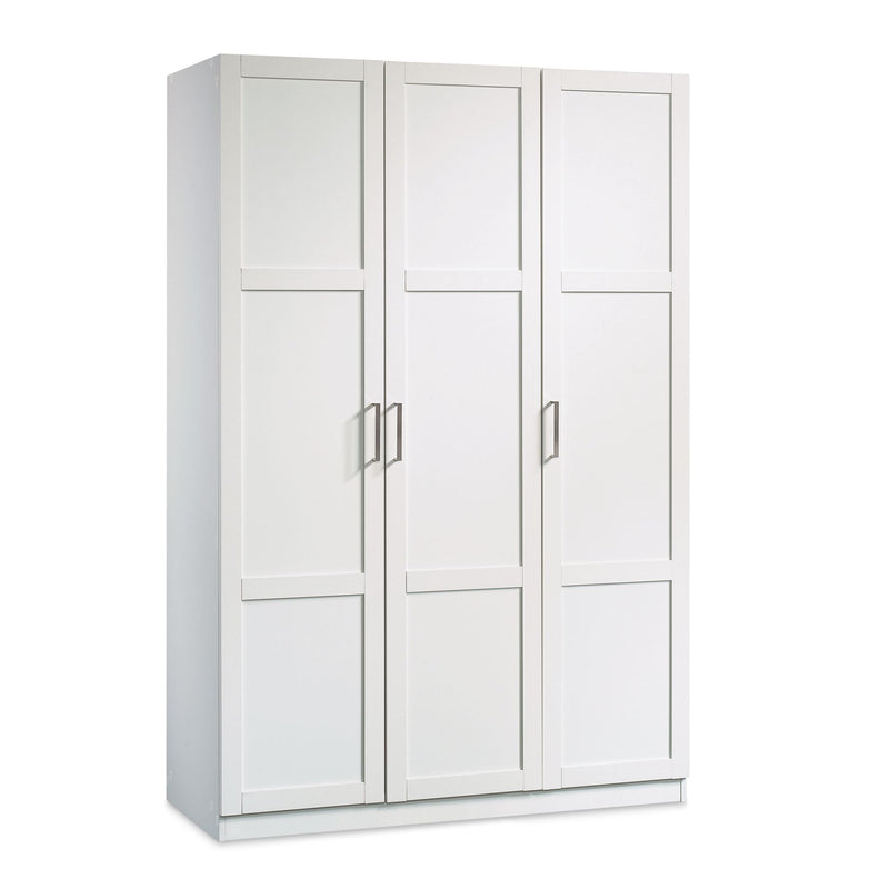 Sauder 3 Door Wardrobe Shaker, White C0