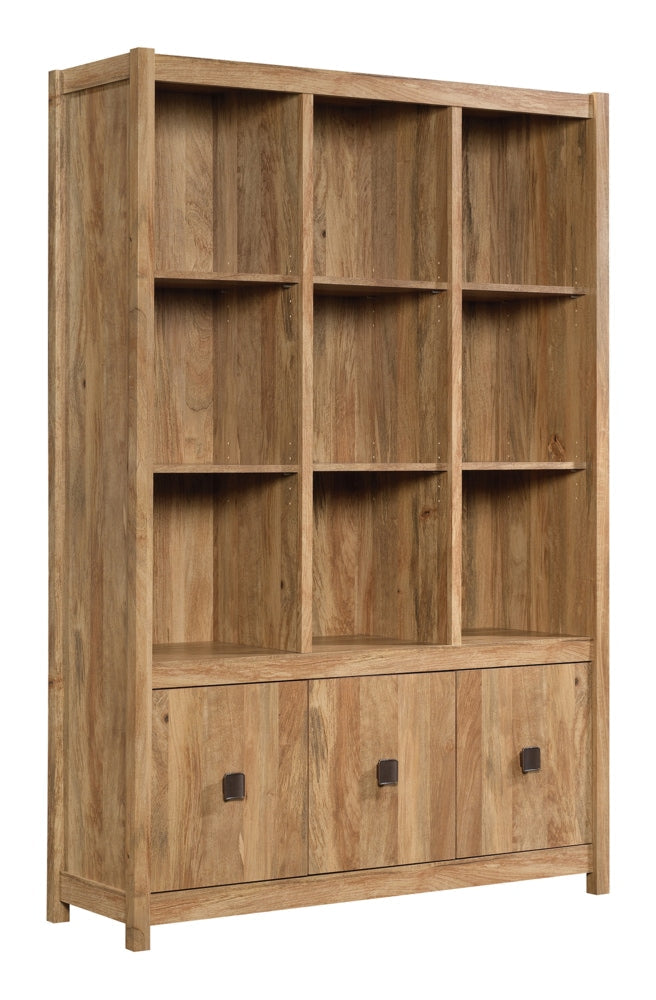Sauder Cannery Bridge 3-Door Bookcase/Bookshelf Storage Cabinet, Sindoori Mango Finish G2