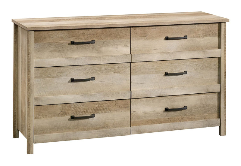 Sauder Cannery Bridge 6-Drawer Double Dresser/Chest Bedroom Storage, Lintel Oak Finish K9