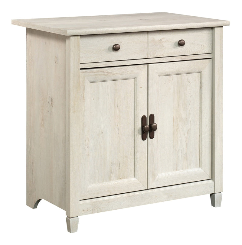 Sauder Edge Water 2-Door Storage Cabinet With Adjustable Shelf, Chalked Chestnut Finish S2