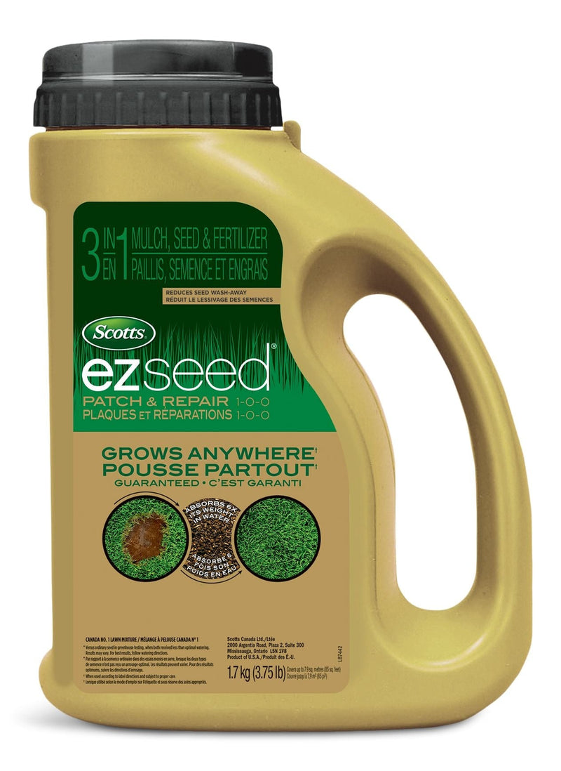 Scotts EZ Seed 3-in-1 Patch & Repair Grass Seed & Fertilizer Mix, 1-0-0, 1.71-kg Z4