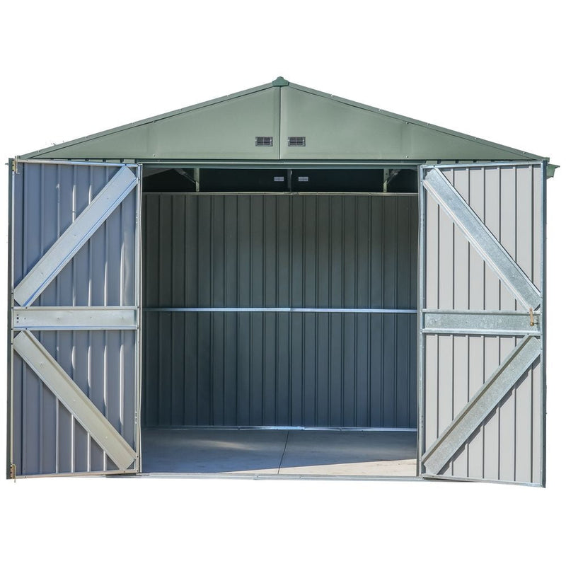 Scotts Lawn Care 10x12-ft Green Corrosion-Resistant Storage Shed J4
