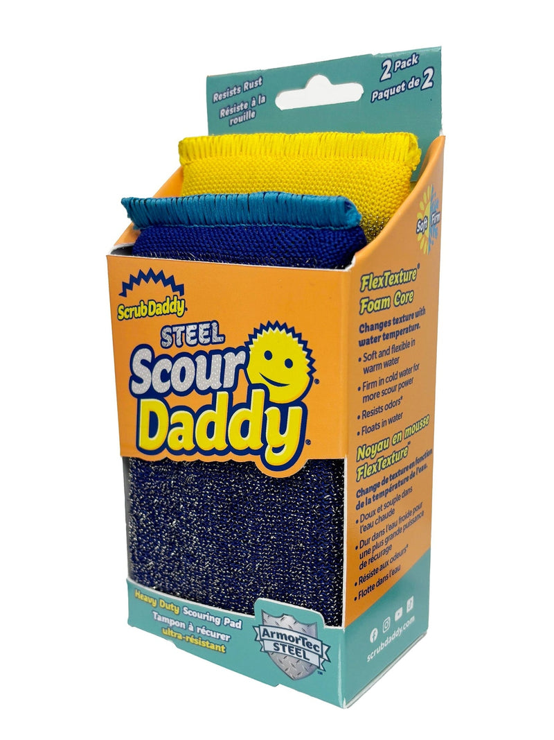 Scrub Daddy Scour Daddy Multi-Surface Steel Scouring Pads, 2-pk L0