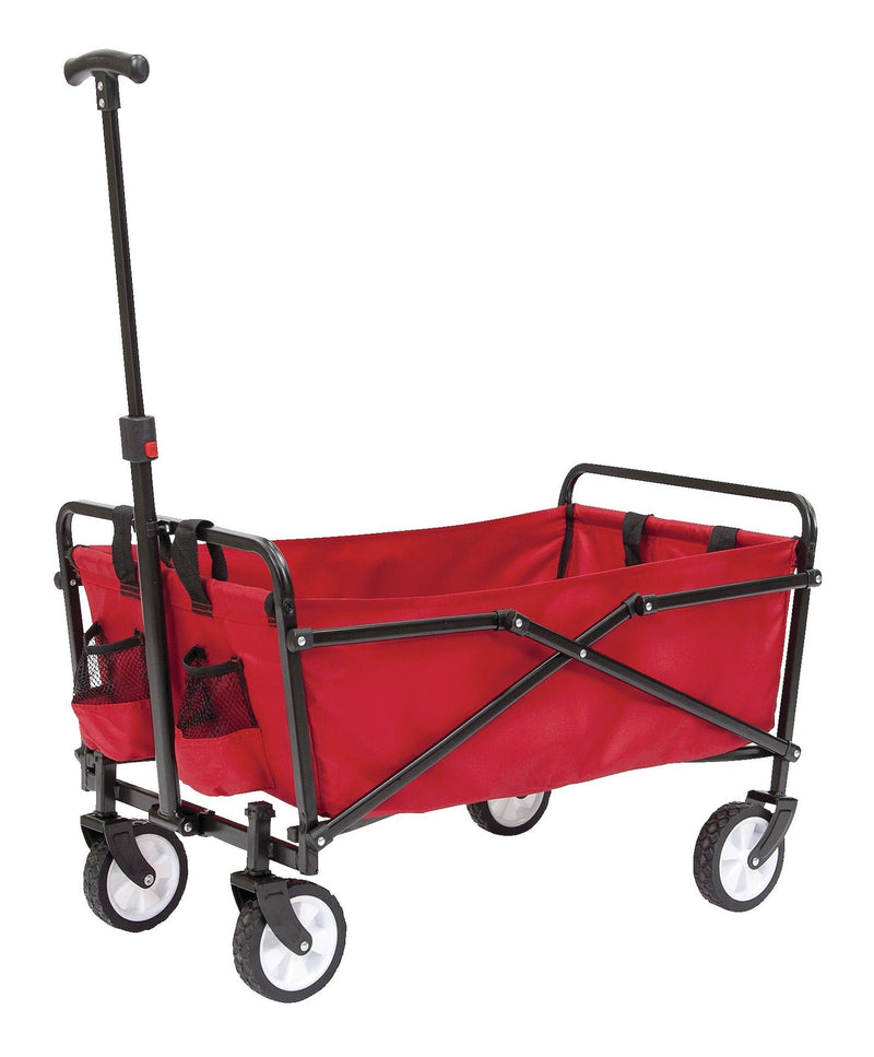 Seina Outdoor Collapsible Folding Utility Wagon with Cup Holders, 150-lb Capacity U1