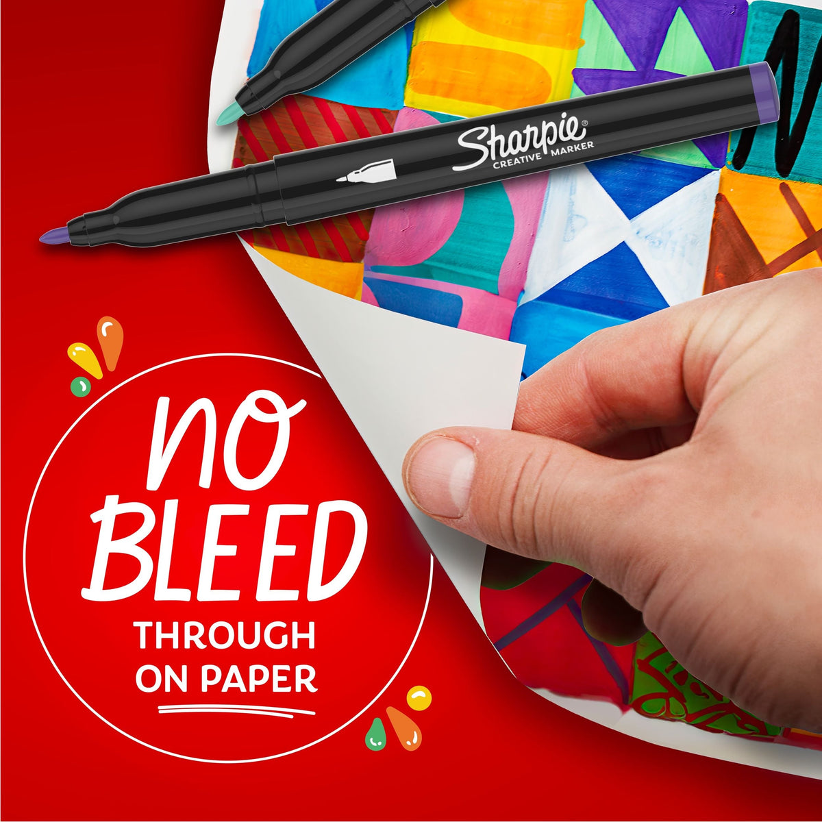 Sharpie Creative Markers, Fine Tip, 5 Pieces, Assorted Colours