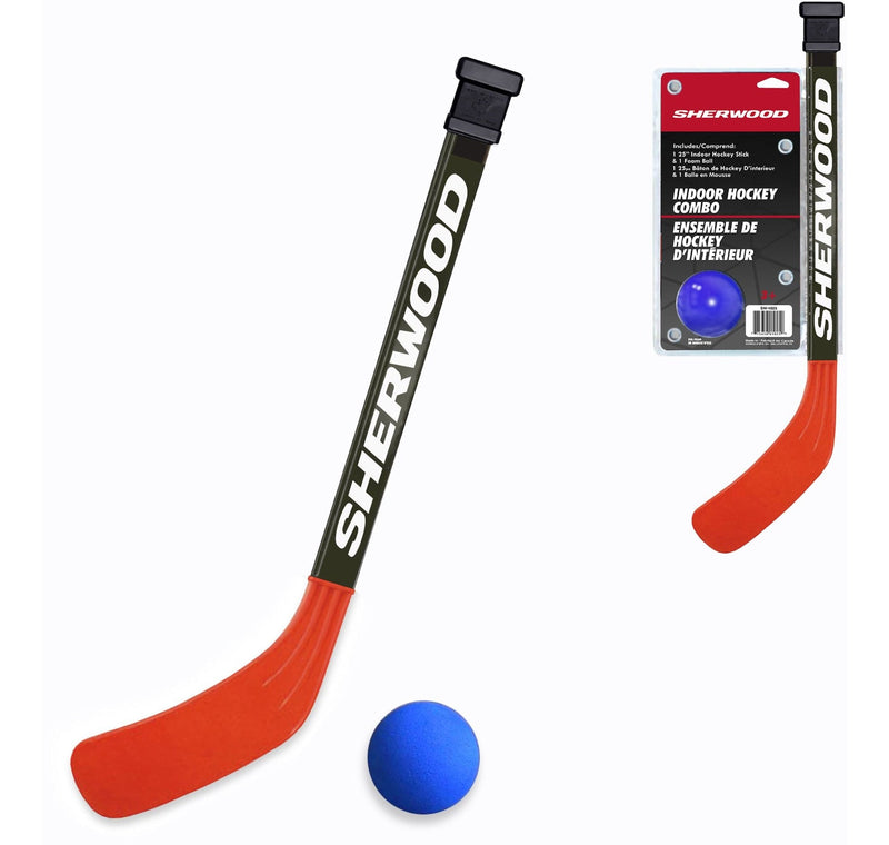 Sherwood Indoor Mini Hockey Stick and Ball Set, 2-pc I8