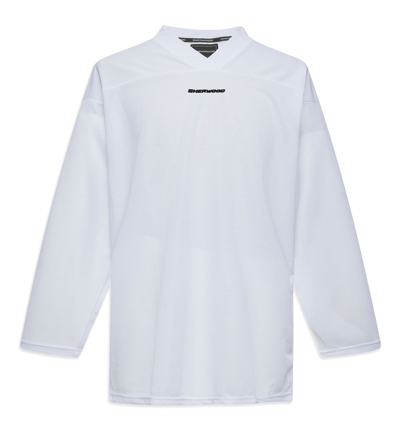 Sherwood Mesh Practice Hockey Jersey, Senior, White, Assorted Sizes T9