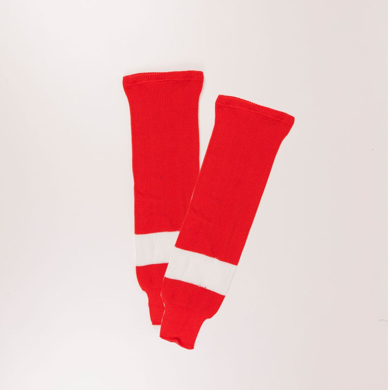 Sherwood NHL Knit Hockey Socks, Detroit Red Wings, Red/White, Assorted Sizes I5