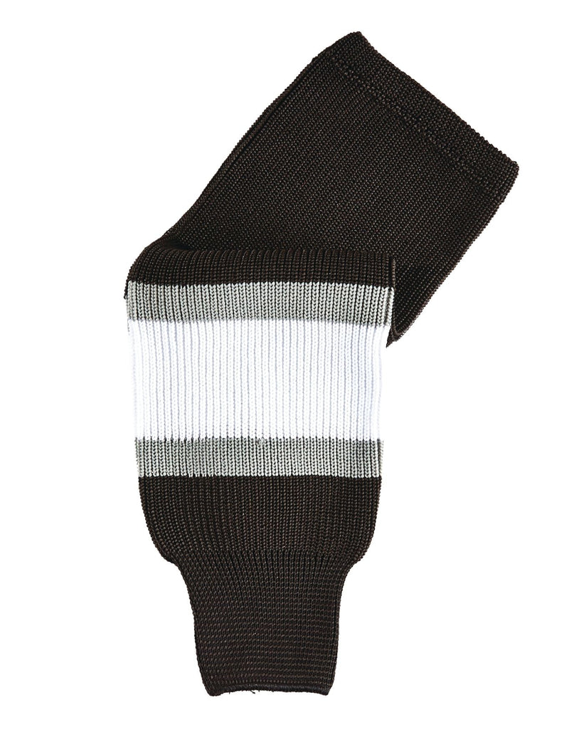 Sherwood NHL Knit Hockey Socks, Los Angeles Kings, Black/White/Silver, Assorted Sizes T5