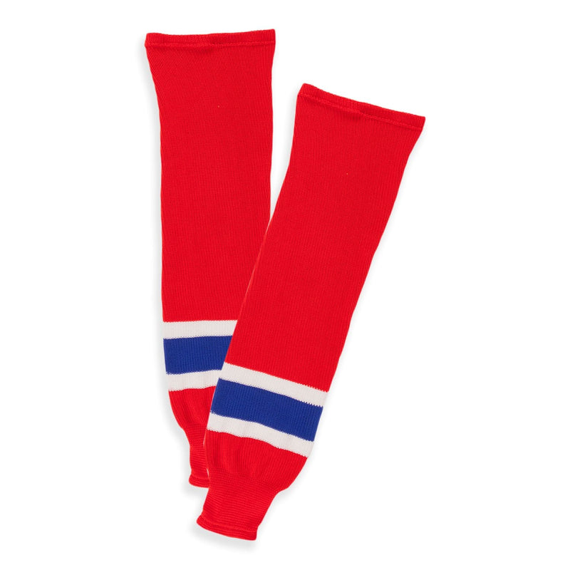 Sherwood NHL Knit Hockey Socks, Montreal Canadiens, Red/Navy/White, Assorted Sizes M8