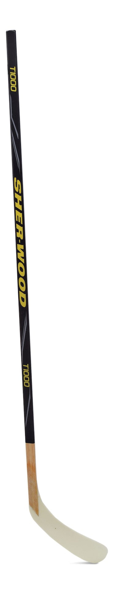 Sherwood T1000 Wood Street Hockey Stick with ABS Blade, Junior F4
