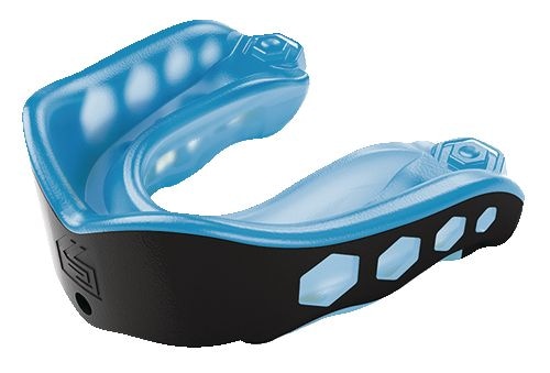 Shock Doctor Gel Max Convertible Mouthguard, Blue/Black, Assorted Sizes L8