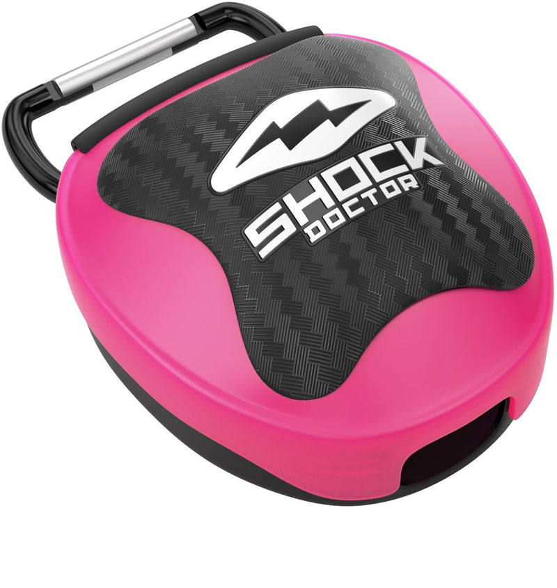Shock Doctor Mouthguard Case, Pink/Black, One Size Fits Most G2