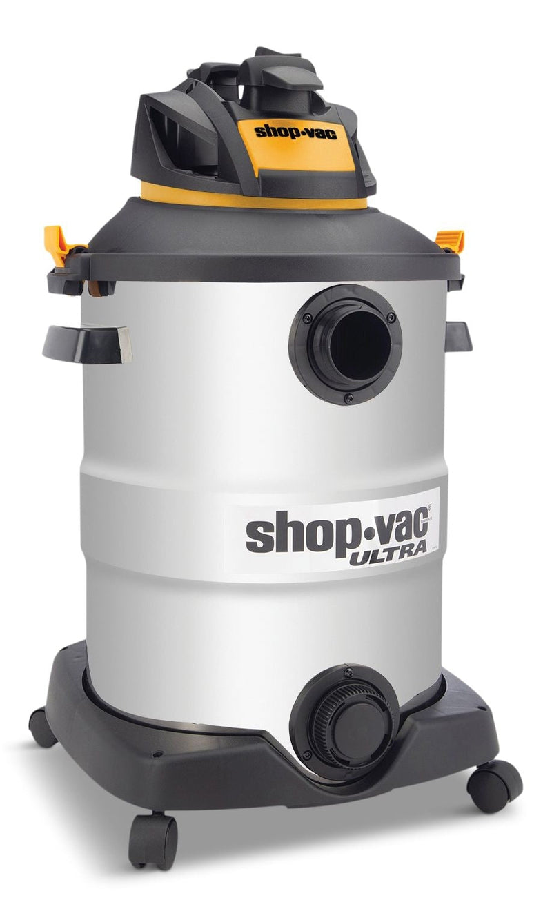 Shop-Vac 5762248 5.5 SVX2 Peak HP Stainless Steel Wet/Dry Shop Vacuum with Hose and Accessories, 45-L K9