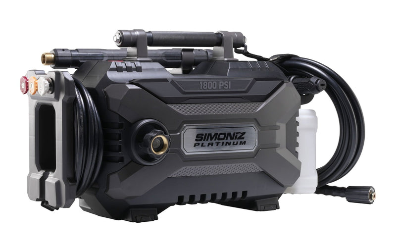 Simoniz Platinum1800 PSI 2.0 GPM Corded Cold Water Brushed Electric Pressure Washer with Foam Blaster U9