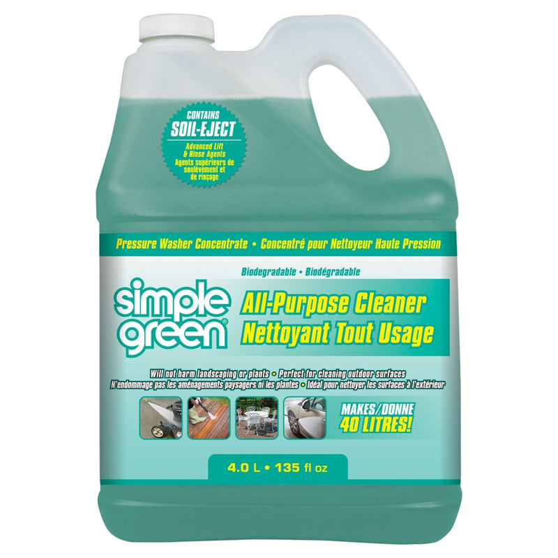 Simple Green All-Purpose Concentrate Pressure Washer Detergent, 4L I1