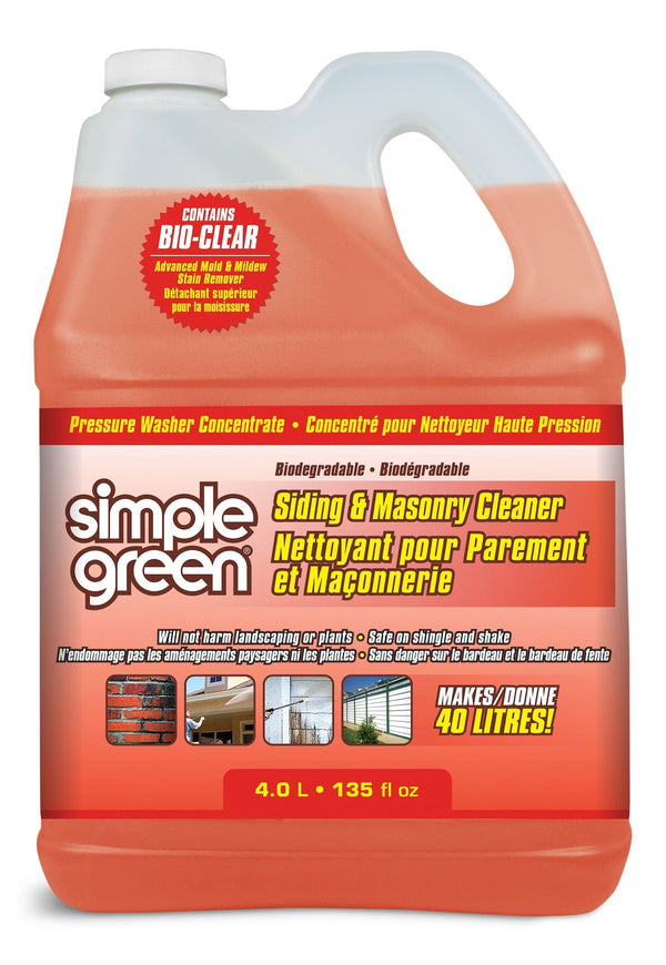 Simple Green Siding & Masonry Pressure Washer Detergent, 4L U1