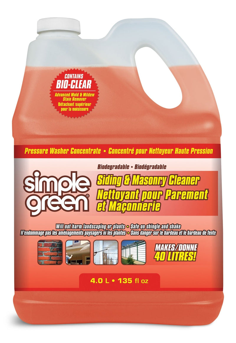 Simple Green Siding & Masonry Pressure Washer Detergent, 4L U1