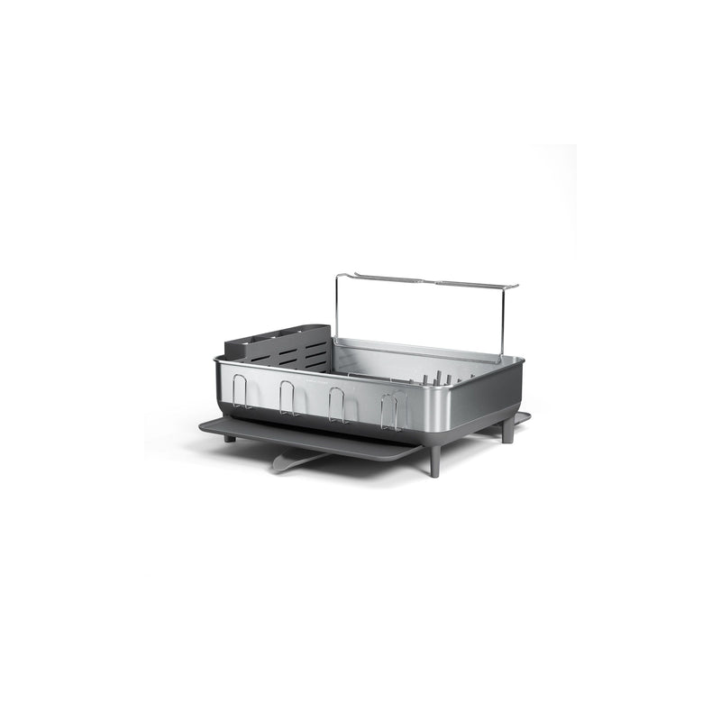 Simplehuman Large Steel Frame Dish Rack, Brushed Finish U7