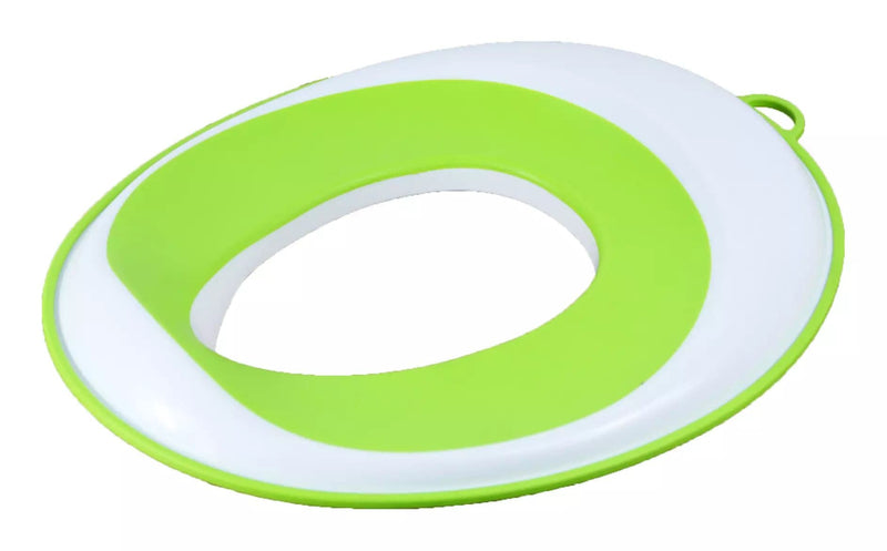 Simplicité Kids' Potty Training Toilet Seat, Anti-Slip Edges, White/Green L4