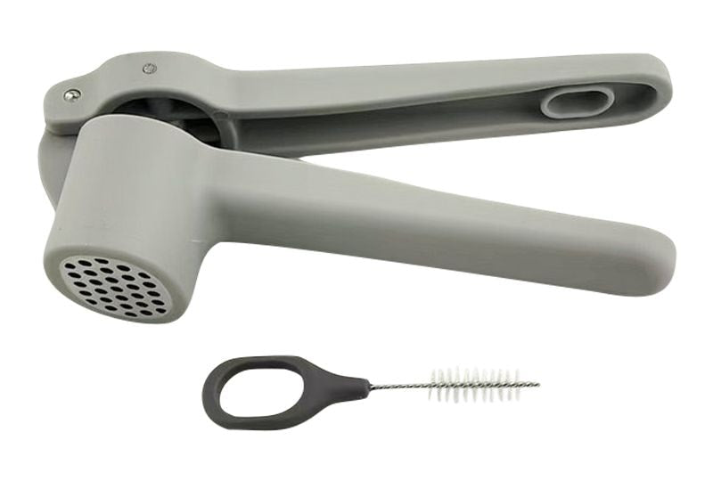 Simplicité Stainless Steel Garlic Press with Brush T5