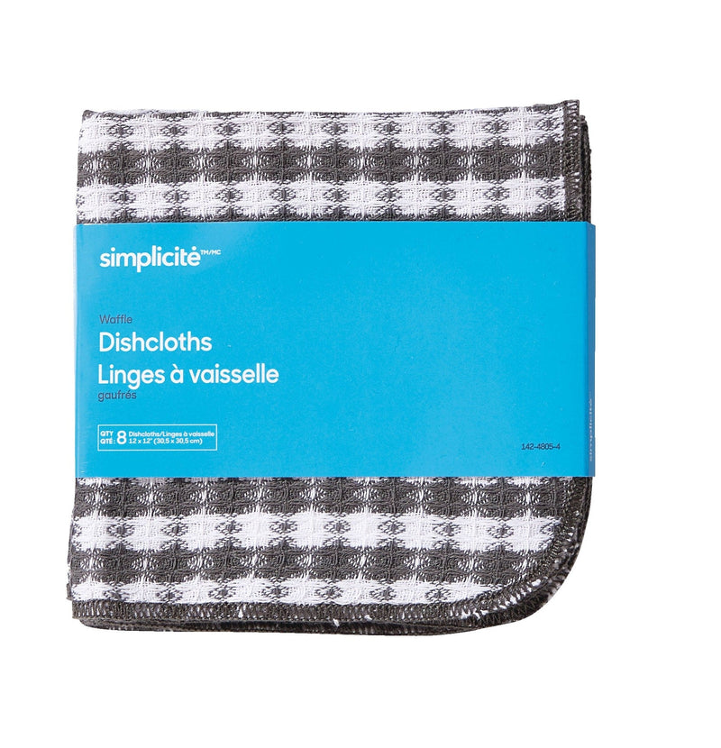 Simplicite Waffle Dishcloths, 8-pk U6