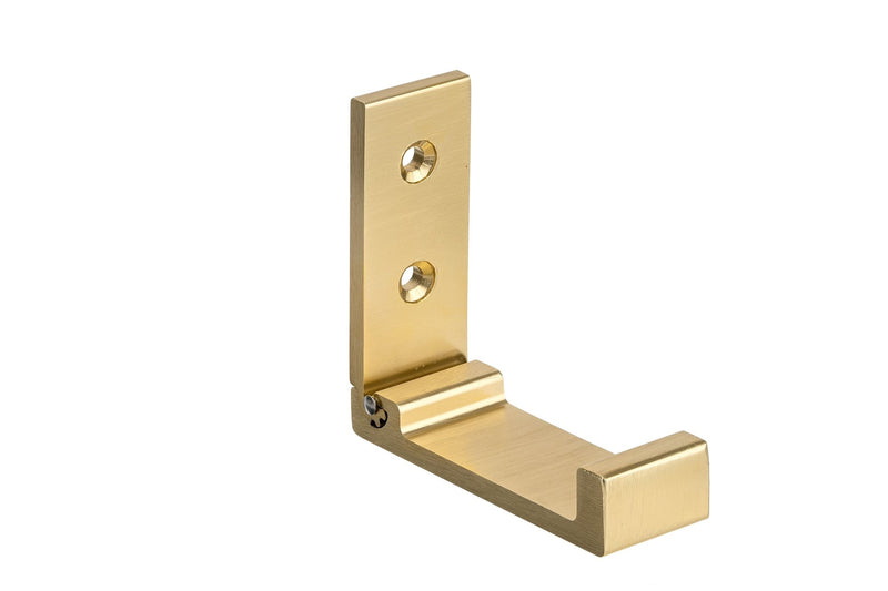 Single Metal Flip Hook, Satin Brass X1
