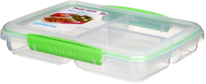 Sistema Multi Split Meal and Food Container, 820-mL (27.7 oz),with Dividers and Clips R1
