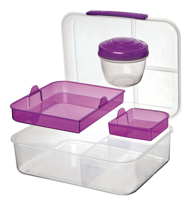 Sistema To Go Bento Lunch Box Plastic Food Storage Container, 1.65 L (55.7 oz) M7