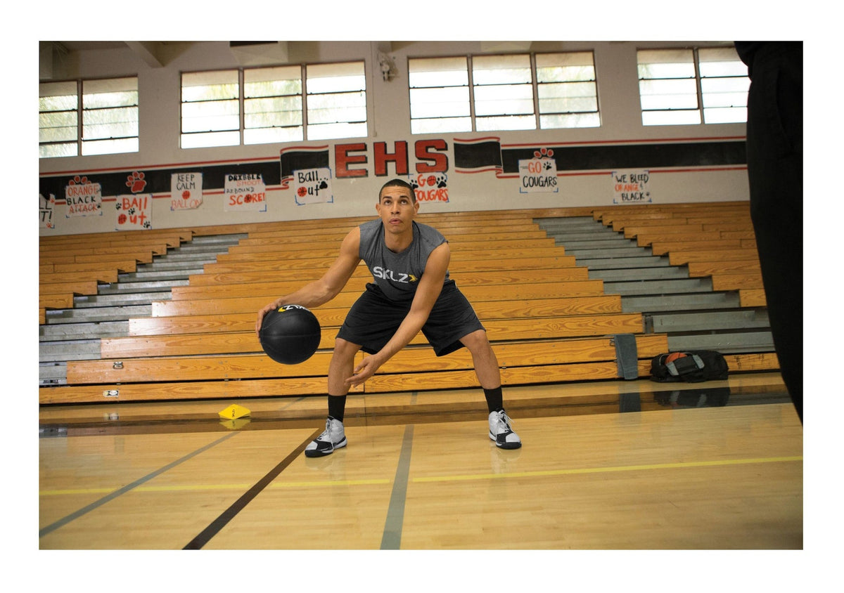 SKLZ Heavy Weight Control Indoor/Outdoor Training Basketball For Strength & Ball Handling, 3-lbs