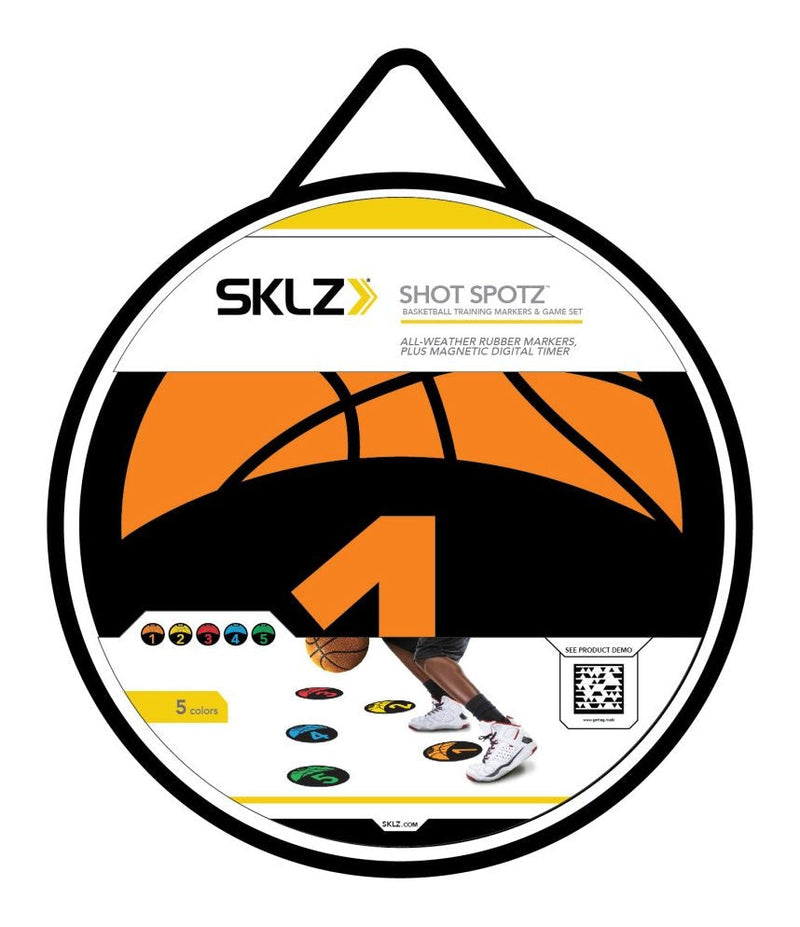 SKLZ Shot Spotz Indoor/Outdoor Numbered Basketball Training Markers with Digital Timer A4